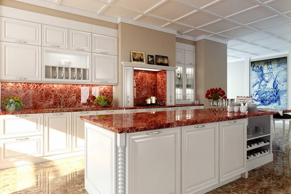  Red Marble in India (Rojo Levante) Polishable Reflect Light Soft Fragile 