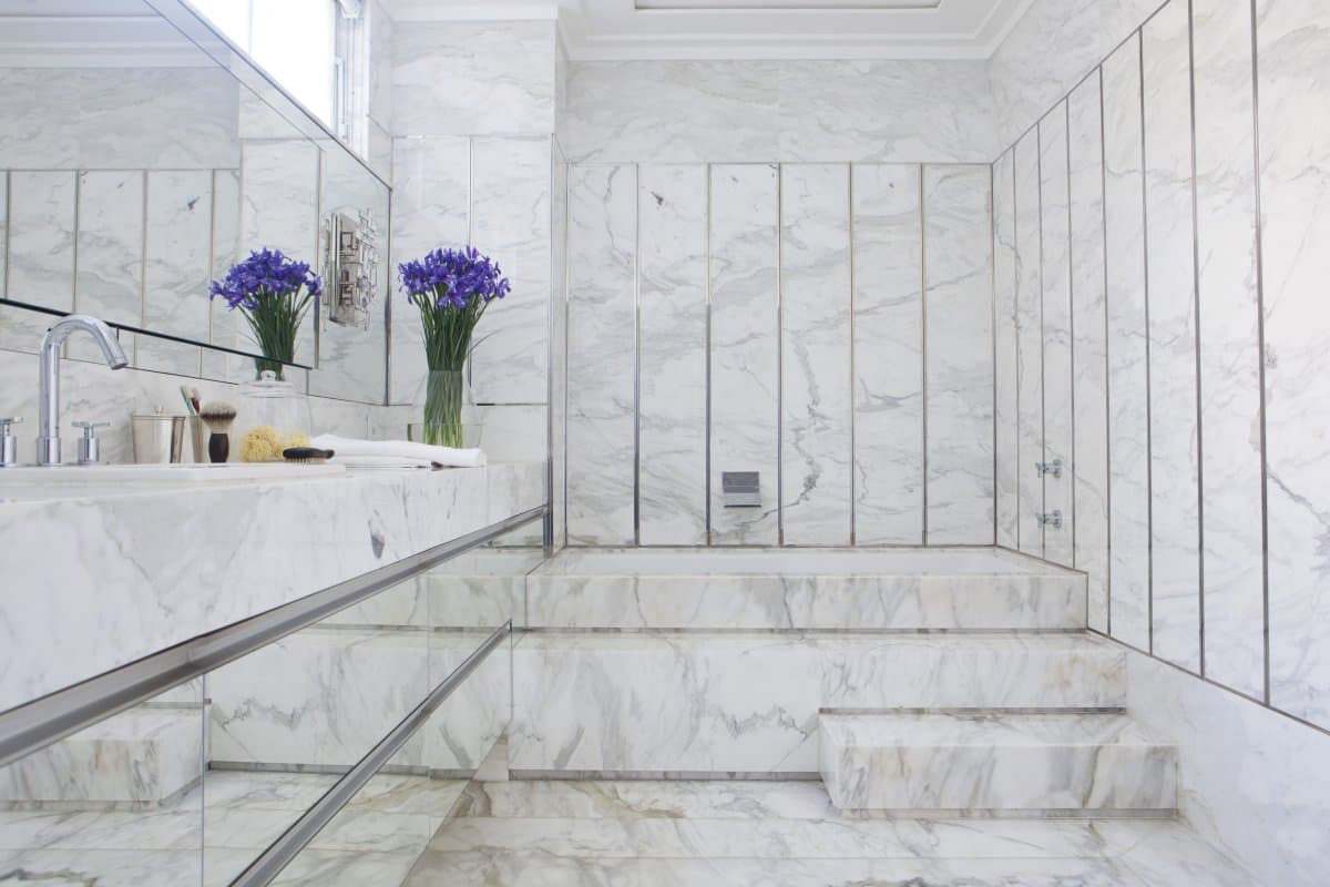  Pure White Marble (Thassos) Smooth Surface Resistant Durable Floor Wall Suitable 