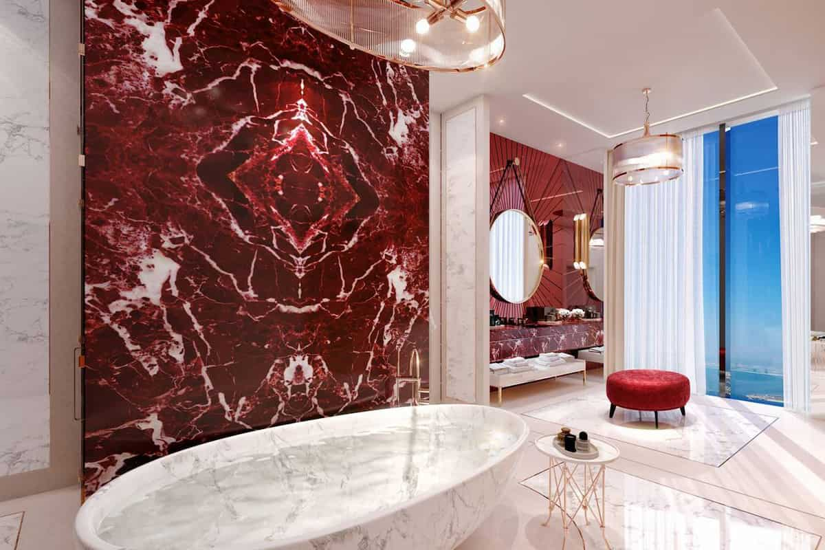  Red Marble in Kolkata (Rojo Levante) Polished Honed Tumbled Forms Carrara Red Model 