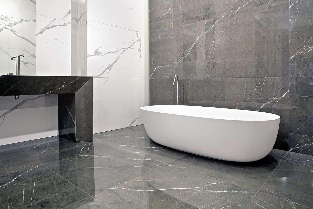  Italian Marble in Mumbai; White Black Gray Color Floor Sink Bathtub Wall 